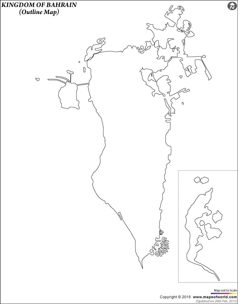 வரைபடம் பஹ்ரைன் அவுட்லைன் வரைபடம்
