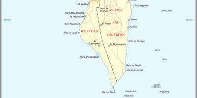 பஹ்ரைன் அரசியல் வரைபடம்